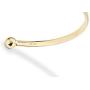 Miabella 925 Sterling Silver Italian Adjustable Sideways Cross Bracelet for Women 7.25-7.5 Inch 18K Gold Plated or Silver Cuff Bangle Bracelet Made in Italy