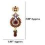 Touchstone Indian Bollywood Handcrafted Traditional Royal Mughal Kundan Polki Meenakari Enamel Colorful Wedding Designer Jewelry Long Necklace Set in Gold and Silver Tone for Women.