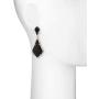 Kendra Scott Alexa Drop Earrings Silver Black