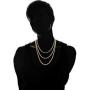Womens Chain Necklace, Mens Gold Chain Necklace | Barzel 18K Gold Plated Flat Mariner / Marina 3MM, 3.5MM, 4.5MM, 5MM, 6MM, 8MM Chain Necklace