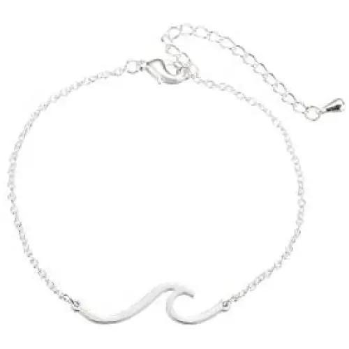 BELUCKIN 3 Colors Minimalist Ocean Wave Bracelet Sea Beach Jewelry Gift for Surfers