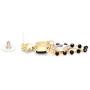 Mixed Crystal Rhinestone Cluster Chandelier Long Dangle Statement Earrings for Women- Art Deco Length 1.97in
