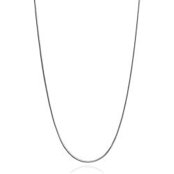 Savlano 925 Sterling Silver 2mm Solid Italian Round Diamond Cut Flexible Snake Chain Necklace with Gift Box for Men & Women - Made in Italy