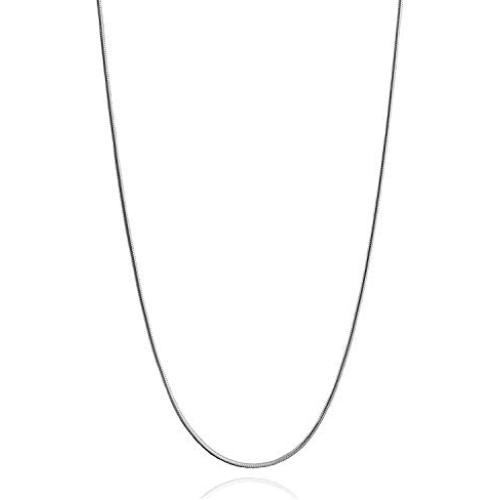 Savlano 925 Sterling Silver 2mm Solid Italian Round Diamond Cut Flexible Snake Chain Necklace with Gift Box for Men & Women - Made in Italy