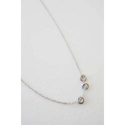 HONEYCAT 3-Ring Charm Necklace in Gold, Rose Gold, or Silver | Minimalist, Delicate Jewelry