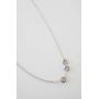 HONEYCAT 3-Ring Charm Necklace in Gold, Rose Gold, or Silver | Minimalist, Delicate Jewelry