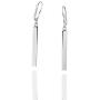 Quadri - Certified Square Bar Earrings Made in Italy - Premium Quality 925 Sterling Silver or 18K Gold over Sterling Silver for Women