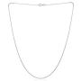 Sea of Ice Sterling Silver 1mm Loose Rope Link Chain Necklace for Women, Size 14'' - 36'' Italy