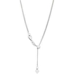 Authentic Solid Sterling Silver 1MM Adjustable Cuban Curb Link Chain Necklace, Extends Up to 24'', Bolo Slider Necklace, 925 Silver Necklace for Women, Next Level Jewelry