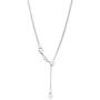 Authentic Solid Sterling Silver 1MM Adjustable Cuban Curb Link Chain Necklace, Extends Up to 24'', Bolo Slider Necklace, 925 Silver Necklace for Women, Next Level Jewelry