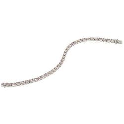 Colleen Lopez Oval Morganite Sterling Silver Line Real Gemstone Classic Gift Bracelet Jewelry