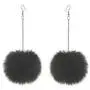 6 Pairs Faux Fur Fluffy Pom Pom Drop Dangle Earrings Set Bohemia Ethnic Handmade Colorful Long Ball Tassel Earrings Thanksgiving Christmas Earrings Gifts for Women Girls Jewelry