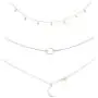 ROSTIVO Star Necklace Choker for Women Girls Moon Necklace Pendant Dainty Simple Circle Choker Necklace Set (3 Pack, Silver) ROSTIVO Star Necklace Choker for Women Girls Moon Necklace Pendant Dainty Simple Circle Choker Necklace Set (3 Pack, Silver)