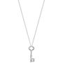 Boma Jewelry Sterling Silver Key Pendant Necklace, 18 Inches