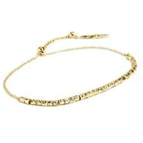 gorjana Womens Laguna Adjustable Strand Bracelet with Textured Beads, 18K Gold Plated gorjana Womens Laguna Adjustable Strand Bracelet with Textured Beads, 18K Gold Plated
