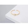 Doris&Jacky Women Adjustable Stainless Steel Bracelet with 14K Gold Plated Butterfly and Cubic Zirconia Diamond Crystals Bangle Jewelry for Girls
