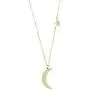 Happiness Boutique Women Star and Moon Pendant Necklace in Gold Color Necklace with Half Moon Stainless Steel Jewelry Happiness Boutique Women Star and Moon Pendant Necklace in Gold Color Necklace with Half Moon Stainless Steel Jewelry