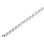 .925 Sterling Silver 1.0 Cttw Diamond Spiral Wave S-Link 7'' Tennis Bracelet - Choice of White (I-J / I3) or Color-Enhanced Blue (I1-I2) Diamonds .925 Sterling Silver 1.0 Cttw Diamond Spiral Wave S-Link 7'' Tennis Bracelet - Choice of White (I-J / I3) or Color-Enhanced Blue (I1-I2) Diamonds