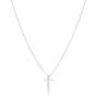Molly B London Sterling Silver Faith Rounded Cross Necklace - Perfect Girls Holy Communion gift & Christening jewelry