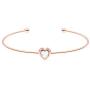 Ted Baker Hasina Crystal Heart Ultra Fine Cuff Bracelet