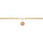 Womens Chain Necklace, Mens Gold Chain Necklace | Barzel 18K Gold Plated Flat Mariner / Marina 3MM, 3.5MM, 4.5MM, 5MM, 6MM, 8MM Chain Necklace