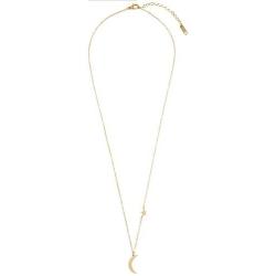 Happiness Boutique Women Star and Moon Pendant Necklace in Gold Color Necklace with Half Moon Stainless Steel Jewelry