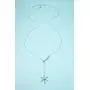 S925 Sterling Silver Snowflake Necklace Earrings Bracelet Ring Set for Lady Women Girl Jewelry