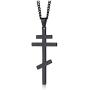 VNOX Stainless Steel Religious Russian Orthodox Cross Pendant Necklace for Men Women