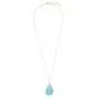 RIAH FASHION Bohemian Natural Stone Geometric Pendant Long Necklace - Boho Rectangle Bar Charm Layering Statement Chain Arrowhead Marble Quartz RIAH FASHION Bohemian Natural Stone Geometric Pendant Long Necklace - Boho Rectangle Bar Charm Layering Statement Chain Arrowhead Marble Quartz