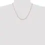 Solid 14k Rose Gold 1.5mm Diamond-Cut Rope Chain Necklace - with Secure Lobster Lock Clasp Solid 14k Rose Gold 1.5mm Diamond-Cut Rope Chain Necklace - with Secure Lobster Lock Clasp