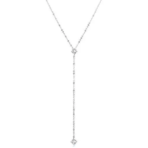 Cat Eye Jewels 925 Sterling Silver Y Lariat Necklaces Long Drop cz Pendant Necklaces Cubic Zirconia Diamond Choker Chain Jewelry Christmas Gifts Neklaces for Women Girls N003 Cat Eye Jewels 925 Sterling Silver Y Lariat Necklaces Long Drop cz Pendant Necklaces Cubic Zirconia Diamond Choker Chain Jewelry Christmas Gifts Neklaces for Women Girls N003
