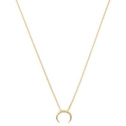 HONEYCAT Tiny Crescent Horn Necklace in Gold, Rose Gold, or Silver | Minimalist, Delicate Jewelry