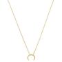 HONEYCAT Tiny Crescent Horn Necklace in Gold, Rose Gold, or Silver | Minimalist, Delicate Jewelry