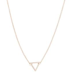 HONEYCAT Outline Triangle Necklace in Gold, Rose Gold or Silver | Minimalist, Delicate Jewelry