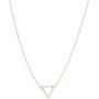 HONEYCAT Outline Triangle Necklace in Gold, Rose Gold or Silver | Minimalist, Delicate Jewelry