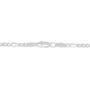 Pori Jewelers 925 Sterling Silver Figaro Chain Necklace - 4mm-10.5mm - Made in Italy - Lobster Claw
