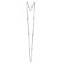 JADMIRE Sterling Silver 4mm Swarovski Zirconia Round-Cut Station Necklace, 18'' or 36''