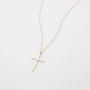 Mevecco Gold Dainty Cross Necklace 14K Gold Plated Cute Shark Tooth Evil Eye Snake Bar Opal Goddes Sun Coin Anchor Pendant Simple Minimalist Delicate Handmade Boho Personalized Necklace Gift