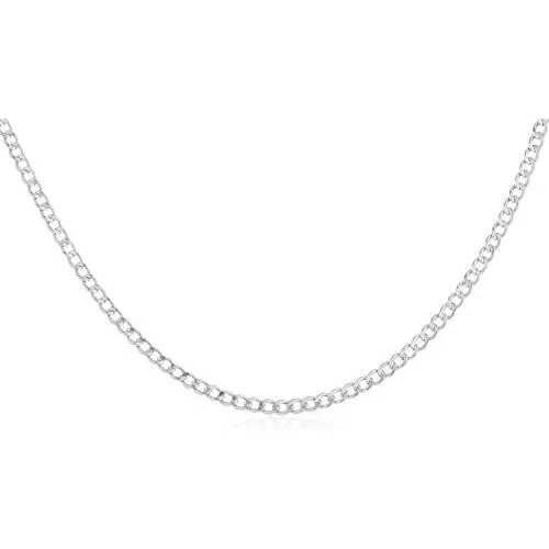 14K Gold 2.0mm Cuban/Curb Link Chain Necklace- 16-30- Yellow, White, Two Tone Or Rose Gold 14K Gold 2.0mm Cuban/Curb Link Chain Necklace- 16-30- Yellow, White, Two Tone Or Rose Gold