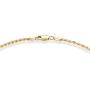 Miabella 18K Gold Over Sterling Silver Italian 2mm, 3mm Diamond-Cut Braided Rope Chain Bracelet for Men Women 6.5, 7, 7.5, 8, 8.5 Inch Solid 925 Made in Italy