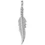Dainty Sterling Silver Feather Charm Pendant Necklace Dainty Sterling Silver Feather Charm Pendant Necklace