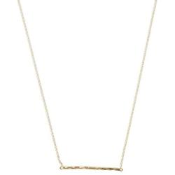 HONEYCAT Hammered Classic Bar Necklace in Gold, Rose Gold, or Silver | Minimalist, Delicate Jewelry