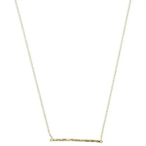 HONEYCAT Hammered Classic Bar Necklace in Gold, Rose Gold, or Silver | Minimalist, Delicate Jewelry