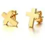 VNOX Stainless Steel Christian Mini Cross Stud Earring Huggie Hoop Earrings for Men Women VNOX Stainless Steel Christian Mini Cross Stud Earring Huggie Hoop Earrings for Men Women