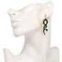 Womens Snake Earrings Dangle Drop Punk Exaggerated Animal Long Black Cool Snake Asymmetrical Earrings Stud Ear for Women Girls Jewelry