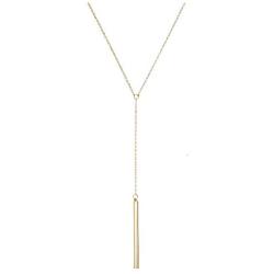 Highven Silver Gold Y Shape Necklace Lariat Necklace for Women Bar Necklace Bar Jewelry for Wife Gift