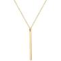 PERNNLA PEARL Long Disc Pendant Necklace for Women 18K Gold Plated Sweater Chain Fashion Jewelry