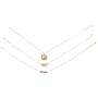 Bobblefingers Set of 3 Donald Trump Necklaces for Women - Jewelry for MAGA Supporters with Charms - Elegant Way to Express Support for The President - 18k Gold-Plated in Yellow, Rose and White Tones