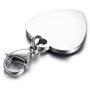 VNOX Free Engraving-Heart Shape Medical Alert ID Pendant Necklace/Keychain for Men Women,20 Inches Chain