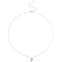 Yalice Dainty Moon Crescent Necklace Chain Minimalist Choker Necklaces Jewelry for Women and Girls